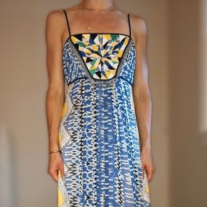 Anthropologie Ranna Gill Sunburst Maxi Dress